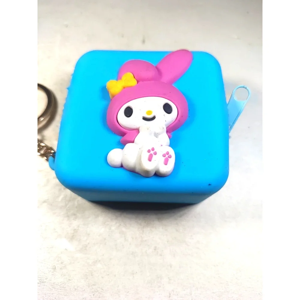 Blue Money Pouch Keychain Back Pack Buddy Bunny Rabbit